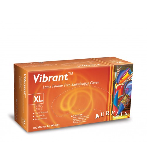 VIBRANT® Examination Gloves (Latex, Powder Free, AURELIA®)